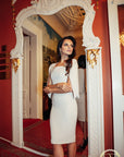 LILY (PURITY) IVORY CAPE DRESS-DRESS-ROSA FAIZZAD