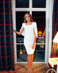 LILY (PURITY) WHITE CAPE DRESS-DRESS-ROSA FAIZZAD