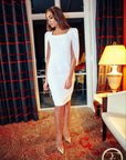 LILY (PURITY) WHITE CAPE DRESS-DRESS-ROSA FAIZZAD