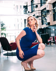 NYLA (ACHIEVER) BLUE BODYCON DRESS-DRESS-ROSA FAIZZAD