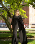 LILA (DARK BEAUTY) EXCLUSIVE LONG BLACK ELEGANT GOWN