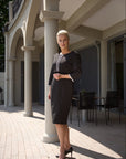 AIZA (NOBLE) BLACK POWERSUIT - DRESS WITH JACKET