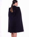 MIA (MINE) MUST-HAVE CLASSIC BLACK CAPE-DRESS-ROSA FAIZZAD