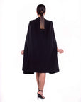 MIA (MINE) MUST-HAVE CLASSIC BLACK CAPE-DRESS-ROSA FAIZZAD