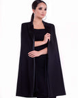 MIA (MINE) MUST-HAVE CLASSIC BLACK CAPE-DRESS-ROSA FAIZZAD