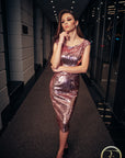 TARA (STAR) BLUSH SEQUIN BOATNECK DRESS-DRESS-ROSA FAIZZAD