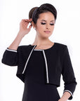 AIZA (NOBLE) BLACK SET - DRESS W/ JACKET-DRESS-ROSA FAIZZAD