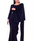 LILA (DARK BEAUTY) EXCLUSIVE LONG BLACK ELEGANT GOWN-DRESS-ROSA FAIZZAD