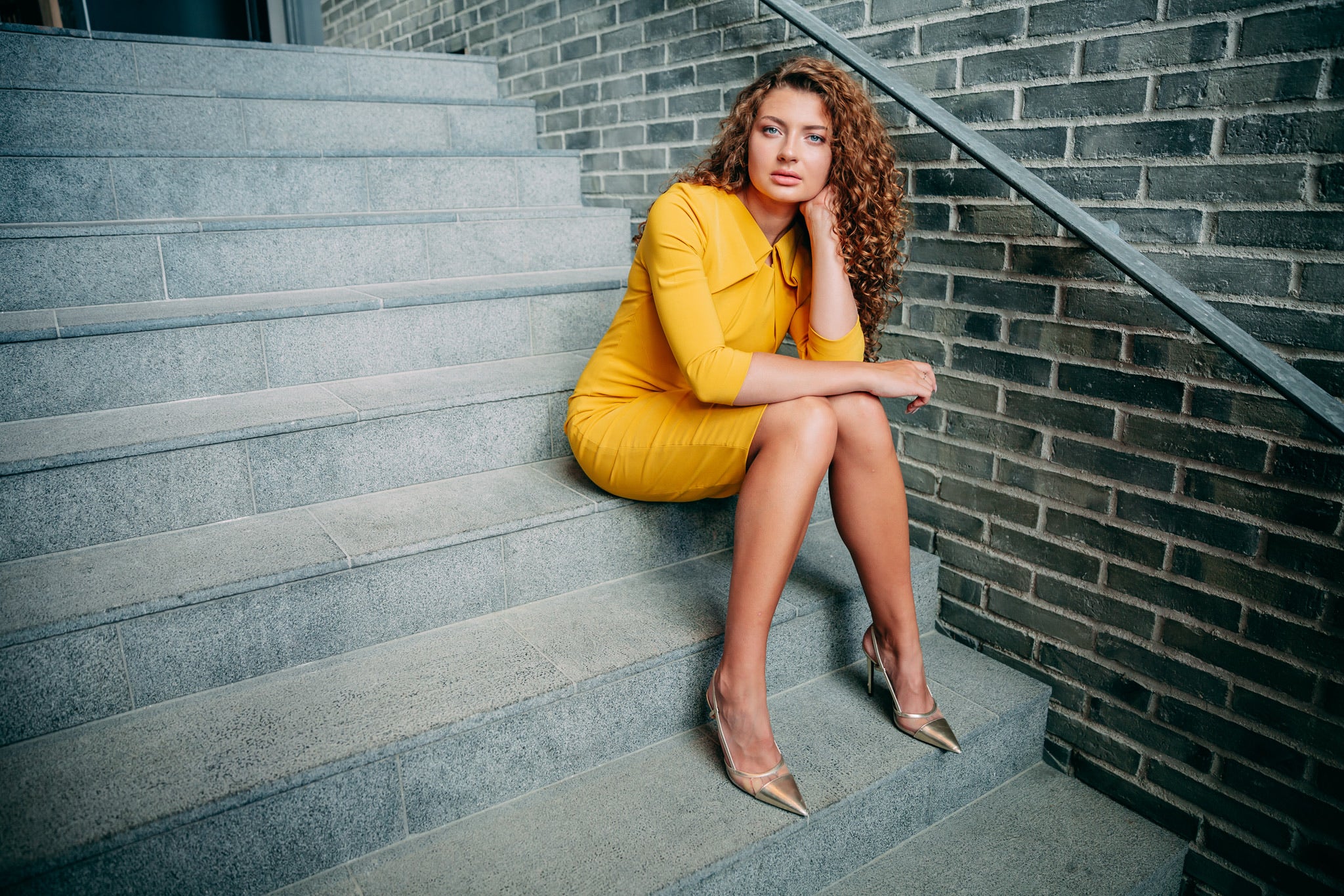 HAYAH (LIFE) YELLOW STRUCTURED DRESS-DRESS-ROSA FAIZZAD