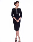 AIZA (NOBLE) BLACK SET - DRESS W/ JACKET-DRESS-ROSA FAIZZAD